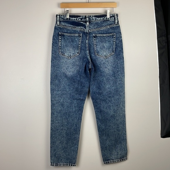 Nature Denim Women's High-Rise Distressed Straight Button Fly Jeans Size 9/28 - Picture 7 of 9